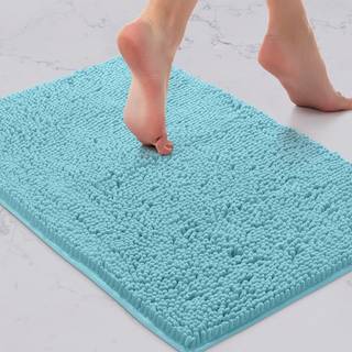 Luxurux Bath Mat-Extra-Soft Plush Bad Bruser Badeværelse Rug 1 '' Chenille Microfiber Material Super Absorberent Shaggy Bath Rug. Machine Wash &