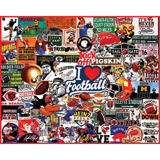 White Mountain - I Love Football 1000 Piece Jigsaw Puzzle Football Puzzle NFL