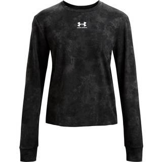 Sweatshirt Under Armour Rival Terry Print Crew-BLK 1373036-001 Størrelse L