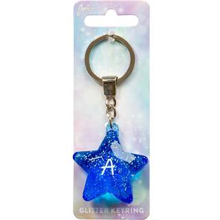 Glitter Stjerne nøglering A