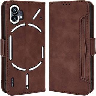 Nothing Phone (1) Pung Cover med Kortholder - Brun