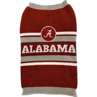 Kæledyr først NCAA Alabama Crimson Tide Dog Sweater Størrelse Lille. Varm og hyggelig strikket kæledyr sweater med NCAA Team Logo Bedste hvalpekw