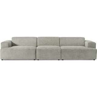 sofa i riflet fløjl Melva (4-personers)