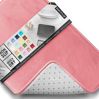 Clara Clark badev?relse t?pper fl?jl hukommelse skum badem?tm?t skridsikre maskine vaskbare bad t?pper - t?rrer hurtigt ultra bl?dt plys badem?tt