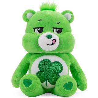 Care Bears 9 """" Bean Plush (Glitter Belly) - Held og lykke Bear - Soft Huggable Material!