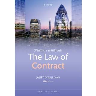 O'Sullivan & Hilliard's The Law of Contract