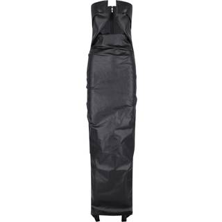 Rick Owens Prong cutout coated denim gown - black - XXS