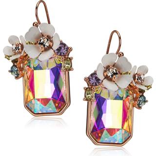 Betsey Johnson Flower Cluster Stone Drop ?reringe