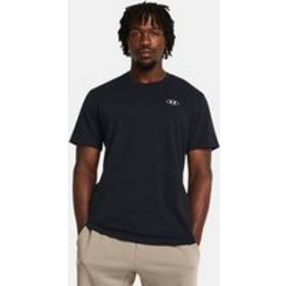 Under Armour Heavyweight Left Chest Patch Men's Short Sleeve Black / White L