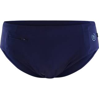 bugatti Herren Badeslip blau Mikrofaser unifarben