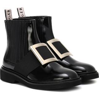 Roger Vivier Chelsea Viv&#39; leather ankle boots - black - EU 38