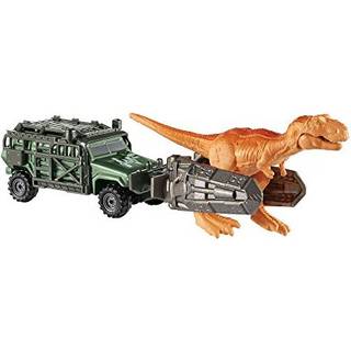Matchbox Jurassic World Dino Transportører Tyranno-Hauler Vehicle and Figur