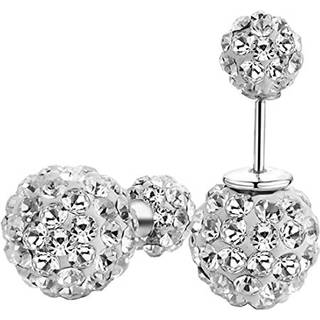 DIB 925 Sterling Silver Sparkle Bling Crystal Rhinestone Earering