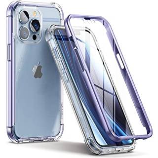 Suritch kompatibel med iPhone 13 Pro Max Clear Case [indbygget sk?rmbeskytter] Fuldkropsbeskyttende st?dbestandig kofanger Robust cover til iPhon