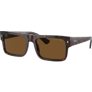 Prada Mand PR A10S 17N01D Solbriller Acetat Skildpadde Brun Firkantet Polariseret