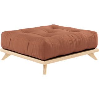 Senza Puf Fra Karup Design i Massiv FSC Fyrretræ | Japandi - 759 Clay Brown
