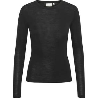 Gestuz Niniagz Ls Wool Roundneck Noos Toppe & T-Shirts 10906718 Black (XSMALL)