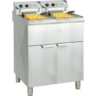 Friture - 2 x 10 Liter - 2 x 9000 watt - Med underbord