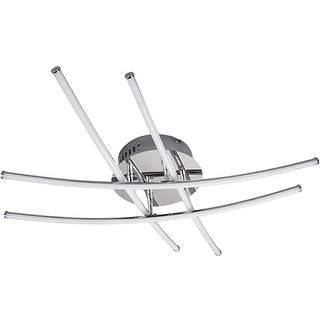 Lindby LED-loftlampe Yael, kromfarvet, metal, 67 cm lang
