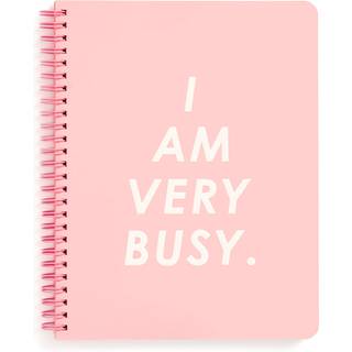 Ban.do Rough Draft Mini Spiral Notebook 9 """" X 7 """" Med lommer og 160 foret sider Jeg har meget travlt