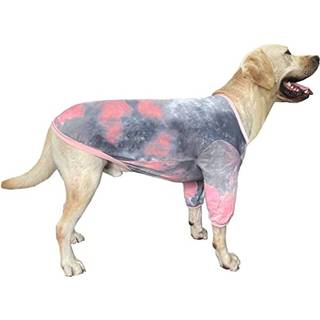 Pripre Tie Dye Dog Shirt til store hunde Lille medium ?ndbar bomuld Hund t?j Hund Pyjamas Big Dogs Shirts Boy Girl 2XL Pink Tiedye