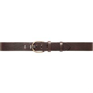 Klassisk jeans bælte i lækker skindkvalitet / 15862 - Dark brown - 85