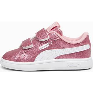 Women&#39;s Puma Smash 3.0 Glitz Glam Toddlers&#39; Sneakers, Pink, Size 21, Shoes - White - 21