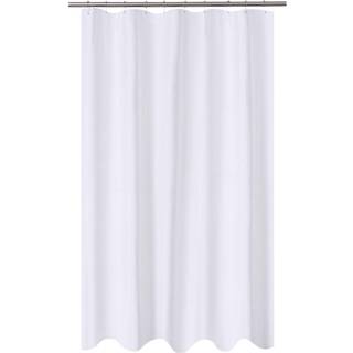N&Y Hjem Fabric Broes Gardin Liner Ekstra lang stallstørrelse 54 Bredde med 80 længde tommer hotelkvalitet Vaskbare hvide badeværelsesgardiner me