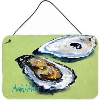 """" Caroline's Treasures Oysters Two Shells Aluminium Metal Wall eller Door Hanging Prints 8 X 12 """" """" """"