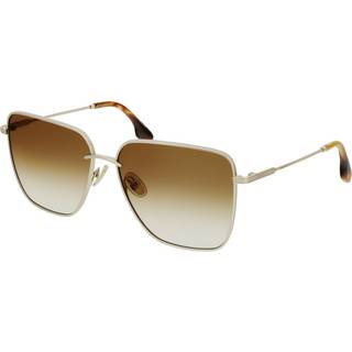 Victoria Beckham Kvinde VB218S 702 Solbriller Metal Guld Brun Firkantet Skygge