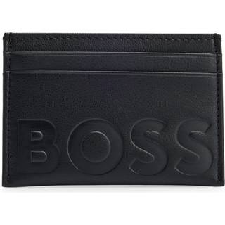 Signature Leather Card Holder Black