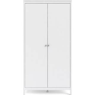 Garderobeskab Madrid hvid med 2 låger