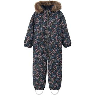 Name It Dark Sapphire Blomstret Flyverdragt