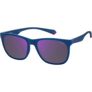 Polaroid PLD 2140/S Polarized 802/MF 55 Solbriller Mænd Blue - Matte Blue - 55mm