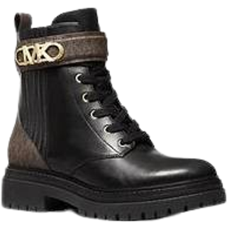Parker Leather Combat Støvler, Sort/Brun, 40