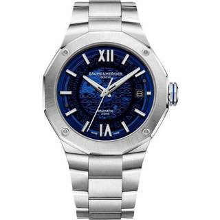 Baume & Mercier Riviera Baumatic Automatic Blue Dial Stainless Steel Bracelet Men’s Watch BM0A10616