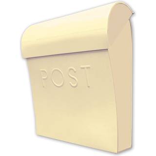 Nach Vicki Cream White Mailbox Wall Mount Mailbox til udvendig vejrbestandig metalpostkasse Maksimal Rust Protection 11x4.5x12.5 i MB-7303