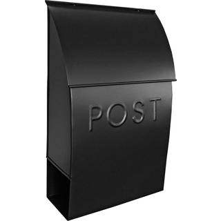 Nach Milano Pointed Rustic Metal Mailbox Powder Coated Finish Black Mailbox Maksimal Rust Protection Wall Mount Mailboxes For udenfor 15 x 10 x 4