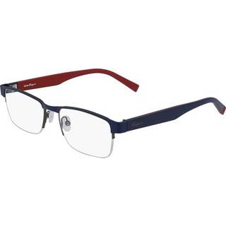 Ferragamo Mand SF2186 427 Optiske stel Metal Blå Firkantet