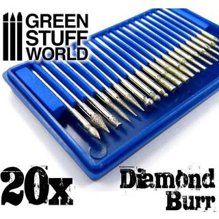 Diamond Burr Set with 20 tips