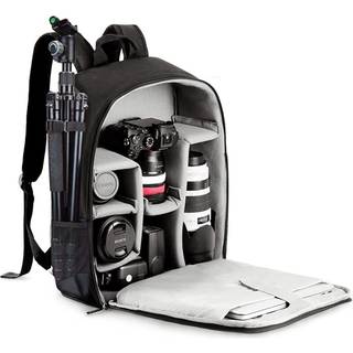 Caden kamera rygs?k taske med b?rbar rum 15.6 """" til DSLR/SLR Mirrorless kamera Vandt?t kamerasaske kompatibel til Sony Canon Nikon Camera og lin