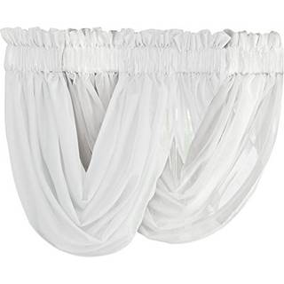 Samlinger osv. Skop todelt stanglommen fastfarvet rene v?rdier til vinduer dekorativ accent og tilf?jet privatliv for ethvert v?relse i hjemmet h