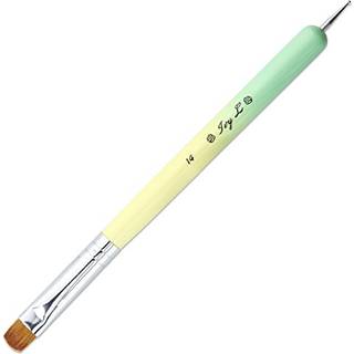 Ivy-l Premium 2 måder fransk gel akryl neglekunst Kolinsky børste med prikkerværktøj til professionel manikyr negl kunstdesign kutikel oprydning