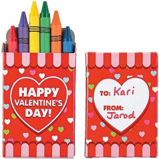 Sjov Express Valentine farveblyanter til Valentinsdag Basic Supplies Tegning af farveblyanter Valentinsdag 24 stykker