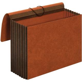 Pendaflex Globe-Weis/Pendaflex Heavy Duty File tegnebøger Ekstra bred 7-tommer ekspansion Elastisk ledning Lukningsbrevstørrelse Brun 5-count (CL