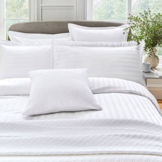 Bedeck of Belfast Bedeck Of Belfast White 1000 Thread Count Cotton Sateen Adan Duvet Cover