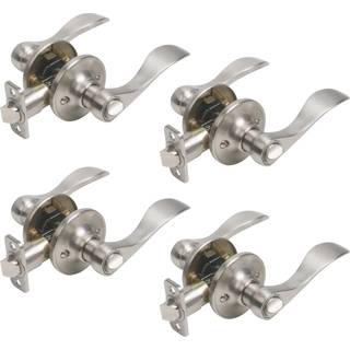 Design House 190652 4-Pack Springdale 2-vejs justerbar privatlivsd?rh?ndtag Satin Nickel