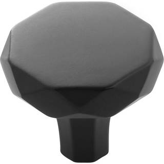 Hickory Hardware H077839MB-10B Karat Collection Knob 1-1/4 tommer Diameter Matte sort finish (10-pack)