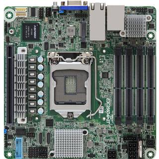 ASRock E3C256D4I-2T, 1xSKT LGA1200, Intel E-2300, C256, 4xDIMM, SATA, 1xM.2, 2x10GbE, IPMI