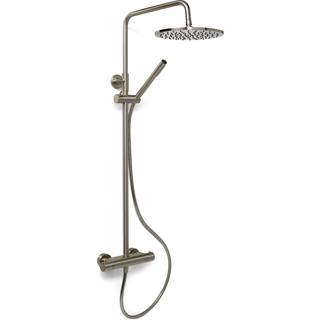 Blue label brusesystem med termostatarmatur og hovedbruser ø250mm nikkel